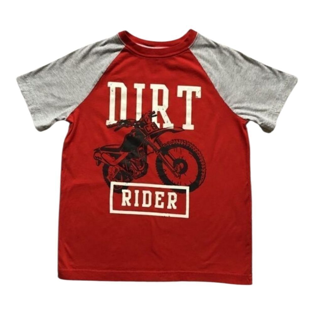 Crazy 8 Dirt Rider Baseball Ringer Tee